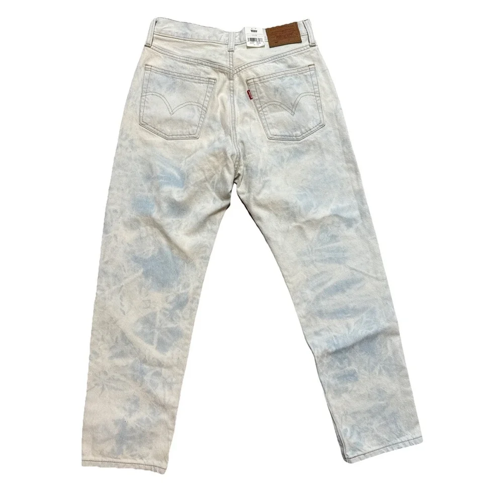 Levis 501‎ Original Cropped Jeans Womens 27x26 Light Acid Wash Premium NWT